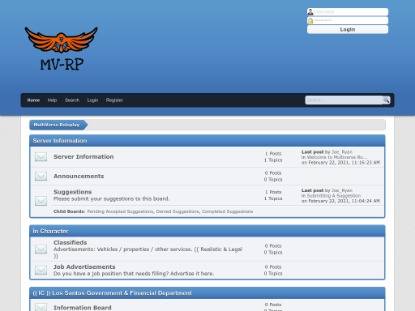 SAMP Сервер [ENG]               MultiVerse Roleplay