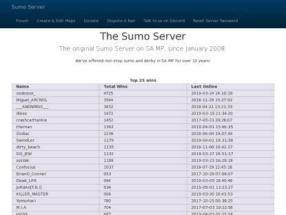 SAMP Сервер Sumo MOVED: ADD play.sumoserv.com to favourites!