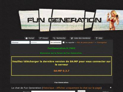 SAMP Сервер [FR] Fun Generation v4.1a (SA:MP 0.3.7 requis)