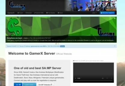 SAMP Сервер GamerX 0.3.7 - Visit gamerxserver.com
