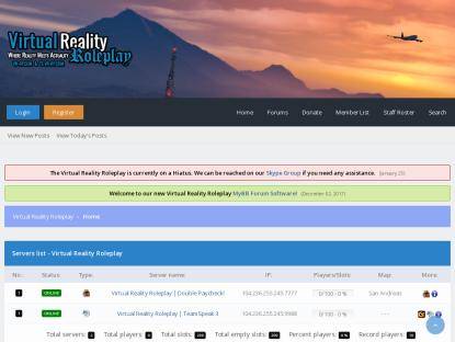 SAMP Сервер [0.3.DL] Virtual Reality Roleplay | Dev Server |