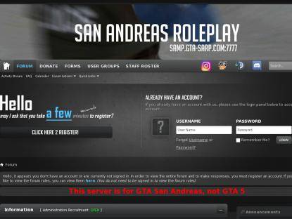 SAMP Сервер San Andreas Roleplay [2x EXP Bonus Weekend]