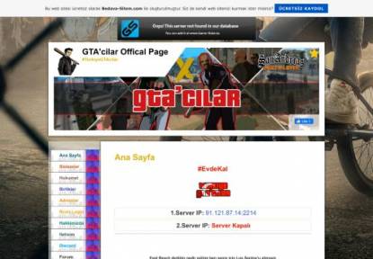 SAMP Сервер Turkiye GTAcilar RolePlay [XXX]