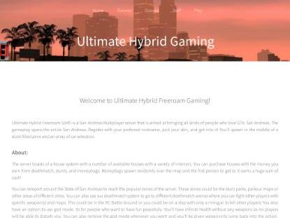 SAMP Сервер Ultimate Hybrid Gaming [0.3.7]