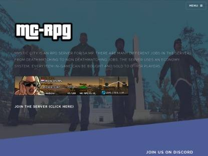 SAMP Сервер Mystic City RPG