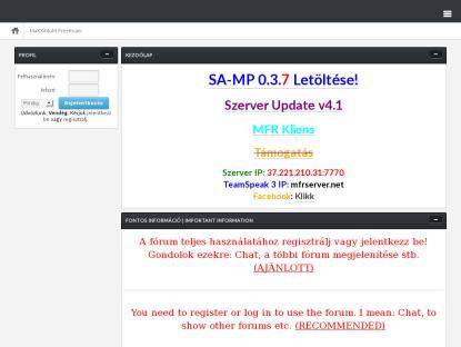 SAMP Сервер [HuN] .:: «[MaXXiMuM FreeRoam]» ::. [EnG]