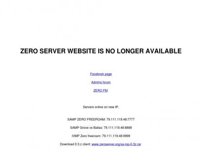 SAMP Сервер |******* ZERO FREEROAM *******|