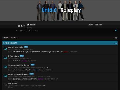 SAMP Сервер samp.untoldrp.com