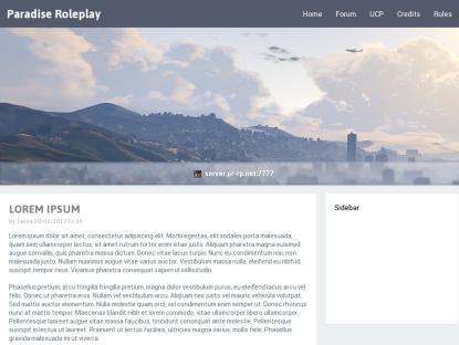 SAMP Сервер Paradise Roleplay