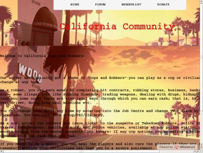 SAMP Сервер [NEW]California Cops And Robbers San Fierro