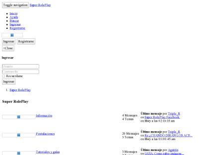 SAMP Сервер « Super RolePlay 1.15 (Espaсol - 0.3.7) »