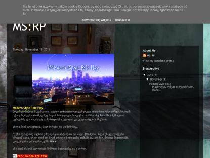 SAMP Сервер i��2�'���• [M]odern [S]tyle [R]ole [P]lay •
���MS:RP V0.1���Georgian