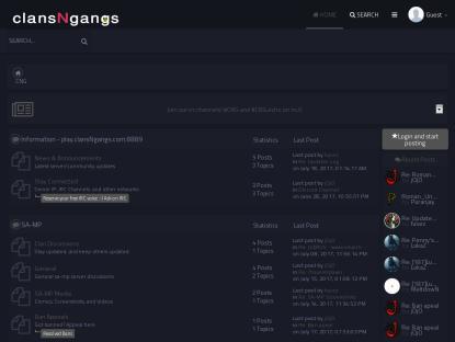 SAMP Сервер Forming The Clans Committee! Visit clansNgangs.com