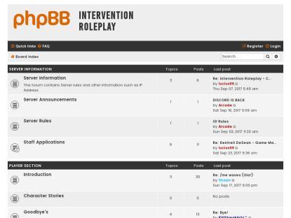 SAMP Сервер [0.3.7] Intervention Roleplay [Heavy Roleplay]