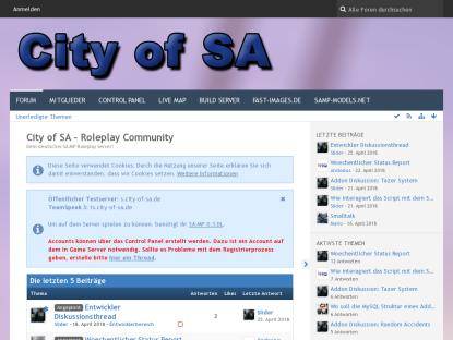 SAMP Сервер .: City of SA :. - Public Testserver