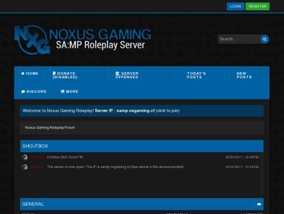 SAMP Сервер Noxus Gaming Roleplay