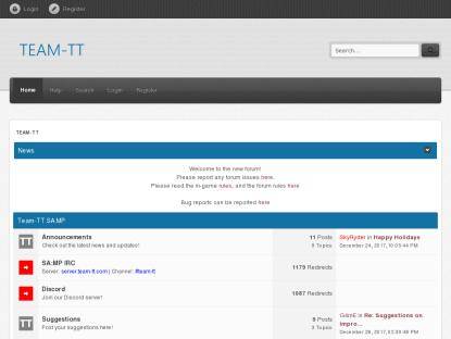SAMP Сервер Team-TT's Cops and Robbers! [2.6 RC1]