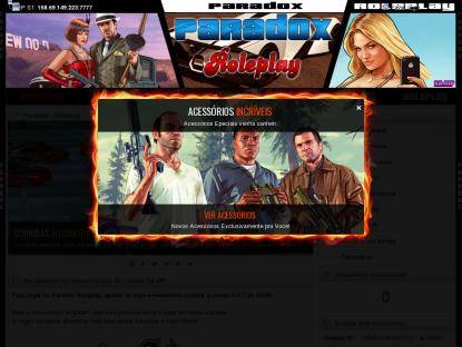 SAMP Сервер Paradox - NOVO IP: 149.56.255.18:7777