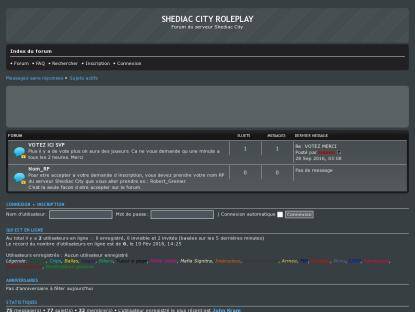 SAMP Сервер [FR] Shediac City Roleplay [RP]
