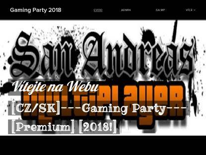 SAMP Сервер [CZ/SK]---Gaming Party---[Premium] [2018]