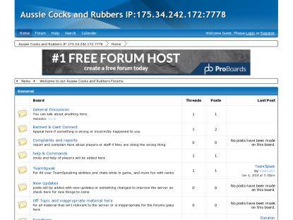 SAMP Сервер Aussiecock Cocks and Rubbers