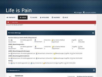 SAMP Сервер .: [LiP] | Life is Pain - Roleplay :.