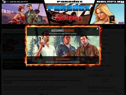 SAMP Сервер Paradox Roleplay