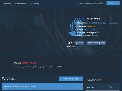 SAMP Сервер san-andreas.lt | Reikalingas 0.3.7 klientas