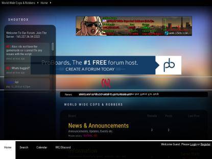 SAMP Сервер .::World Wide Cops And Robbers (0.3.7)::.