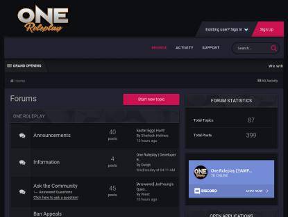SAMP Сервер One Roleplay | one-rp.com