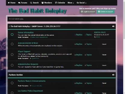 SAMP Сервер The Bad Habit Roleplay [Double EXP]