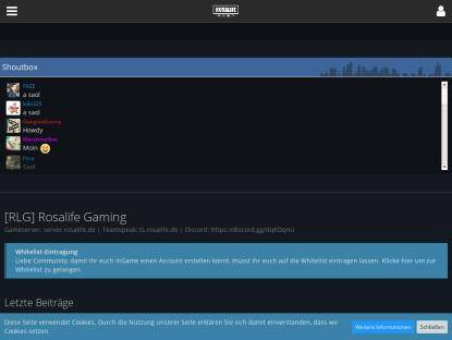 SAMP Сервер [Testserver] RLG Rosalife Gaming - Weil wir SA-MP
