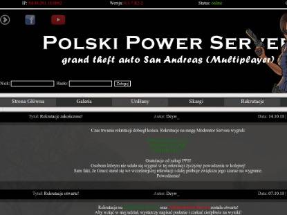 SAMP Сервер [PPS]»••••••» Polski Power Server «••••••«[PPS]