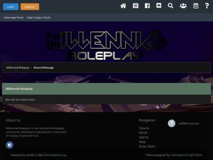 SAMP Сервер Millennial Roleplay