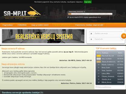 SAMP Сервер SA-MP.LT || Naujos kartos serveris