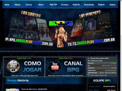 SAMP Сервер Brasil Play Games RPG [Online hб 9 aXXXs]
