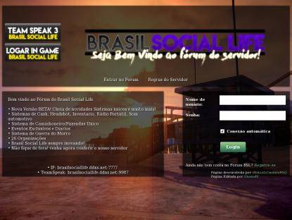 SAMP Сервер Brasil Social Life RPG | [Editamos RG] #INAUGURACA