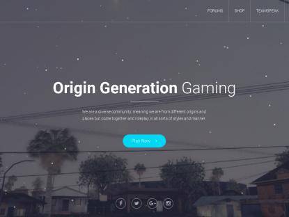 SAMP Сервер Origin Generation Gaming Roleplay