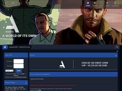 SAMP Сервер Argonath RPG Legacy