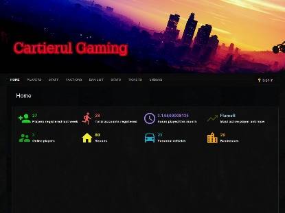 SAMP Сервер (0.3.7) Cartierul Gaming: RPG Server | Mentenanta