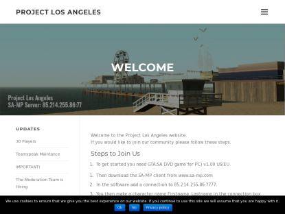 SAMP Сервер P:LA | Project Los Angeles Roleplay V1.0 Beta