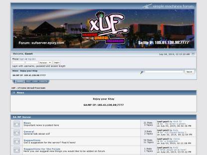 SAMP Сервер :: xUF » xTreme Unreal Freeroam (Build 61) ::