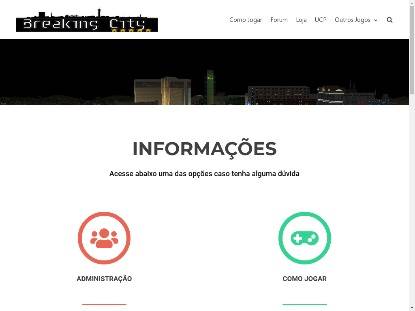 SAMP Сервер BREAKING CITY RPG DESENVOLVIMENTO.