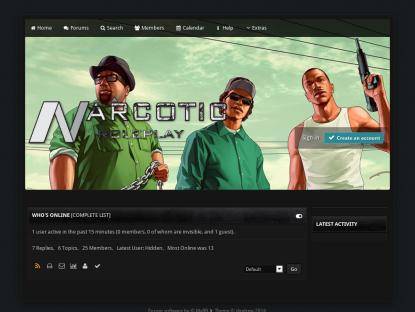 SAMP Сервер Narcotic Beta Server (Double XP)
