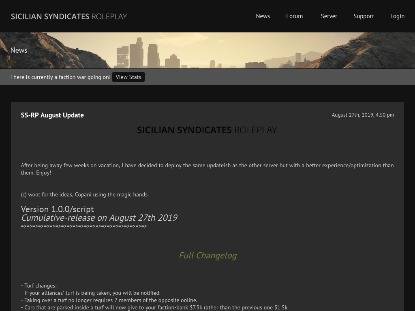 SAMP Сервер [ENG] Sicilian Syndicates RP (ss-roleplay.net)