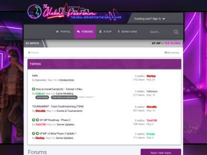 SAMP Сервер GFMP - The Global Freeroam v2 (B-Update 3)